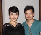 陈卫与陈笠笠合影